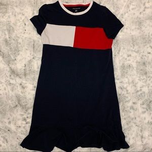 TOMMY HILFIGER navy blue t-shirt dress